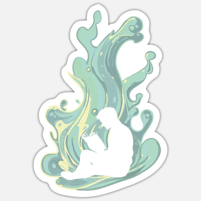 Author Literature Typewriter Sticker size S (10 x 10 cm)