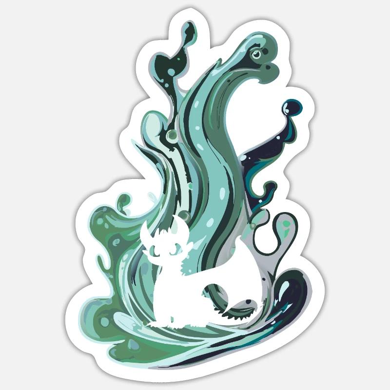 Dragon Creature Magic Sticker size S (10 x 10 cm)