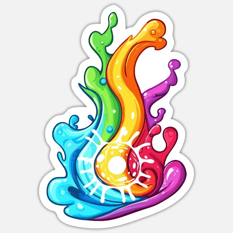 Biologie Évolution Vie - Sticker taille S (10 x 10 cm) - blanc mat