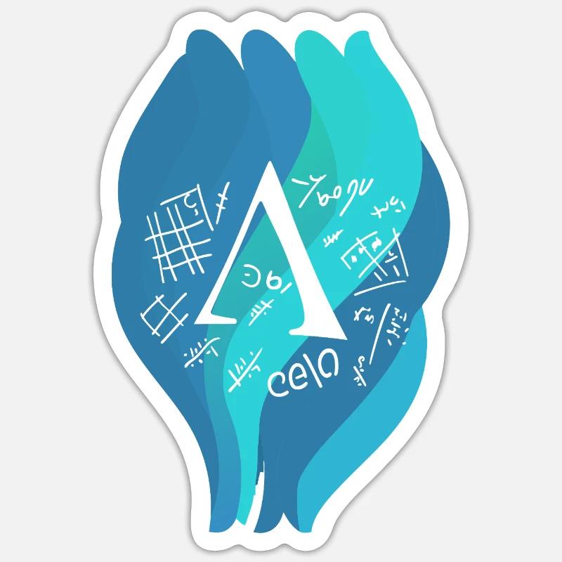 Numerical Problems Algebra - Sticker size S (10 x 10 cm) - white matte