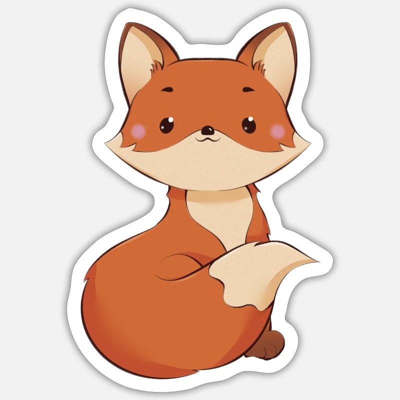 Fox Sticker size S (10 x 10 cm)