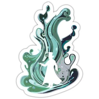 Mage Hats - Sticker size S (10 x 10 cm) - white matte - Front