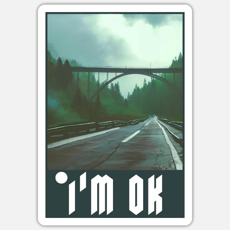 Exit 152 - Sticker Größe S (10 x 10 cm) - Mattweiß