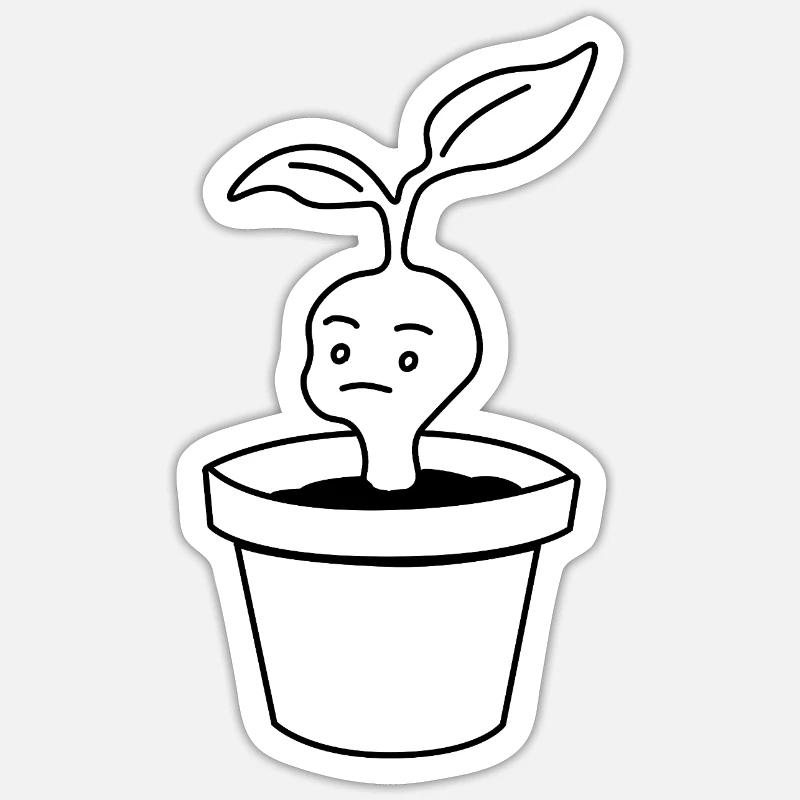 Étrange petite créature Sticker taille S (10 x 10 cm)