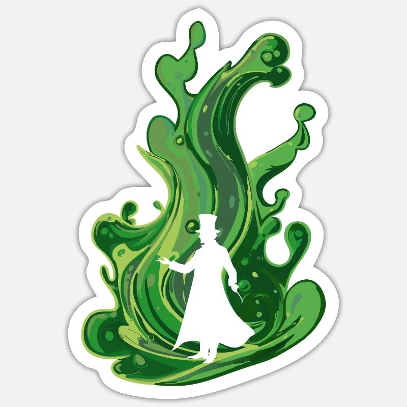 Magician Wizard Stage Sticker size S (10 x 10 cm)