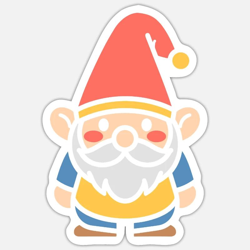 dwarf - Sticker size S (10 x 10 cm) - white matte