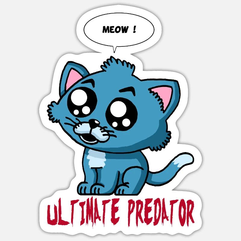 Ultimate Perdator - Sticker size S (10 x 10 cm) - white matte