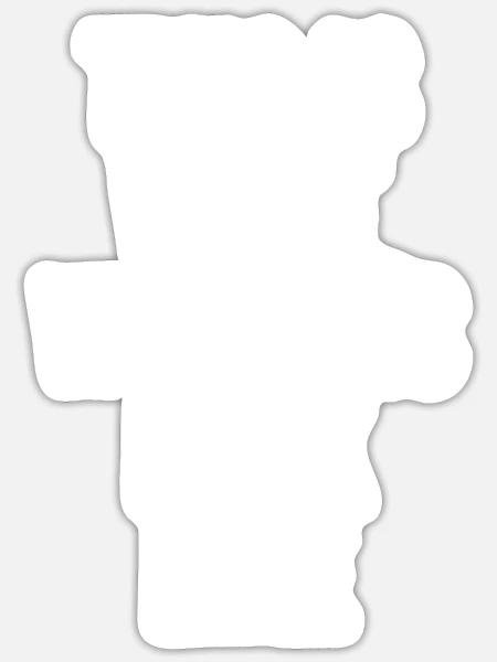So sehen Gewinner aus - Sticker Größe S (10 x 10 cm) - Mattweiß