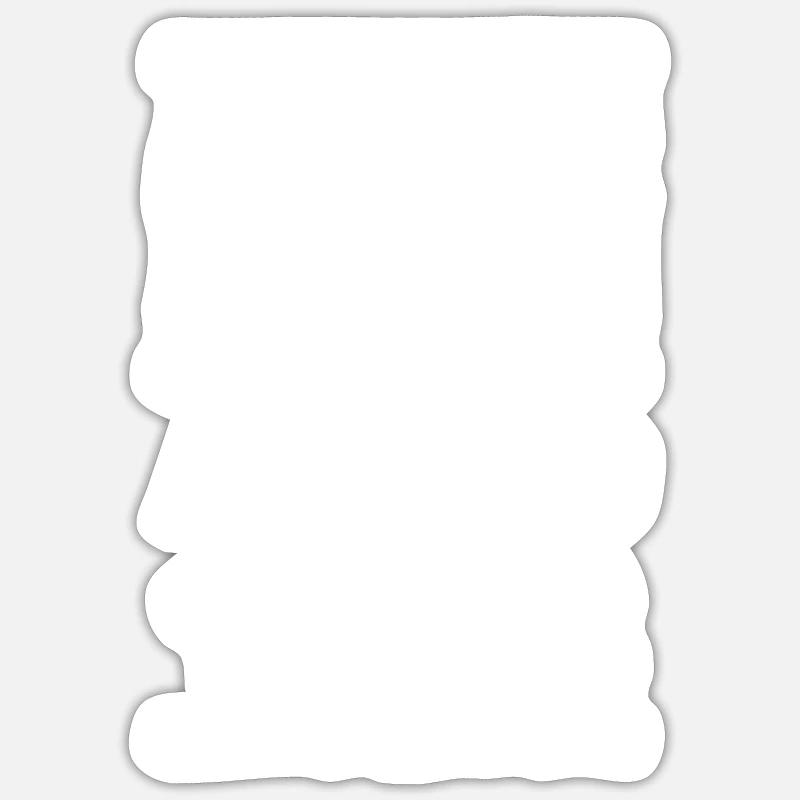 Né en 1982 - Sticker taille S (10 x 10 cm) - blanc mat