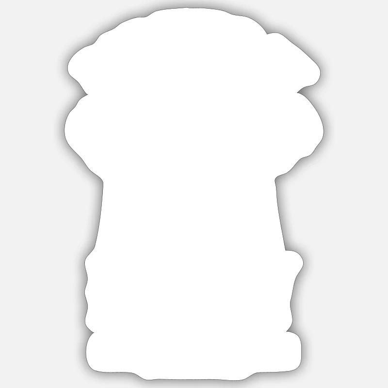Fête d’anniversaire Crew drôle - Sticker taille S (10 x 10 cm) - blanc mat