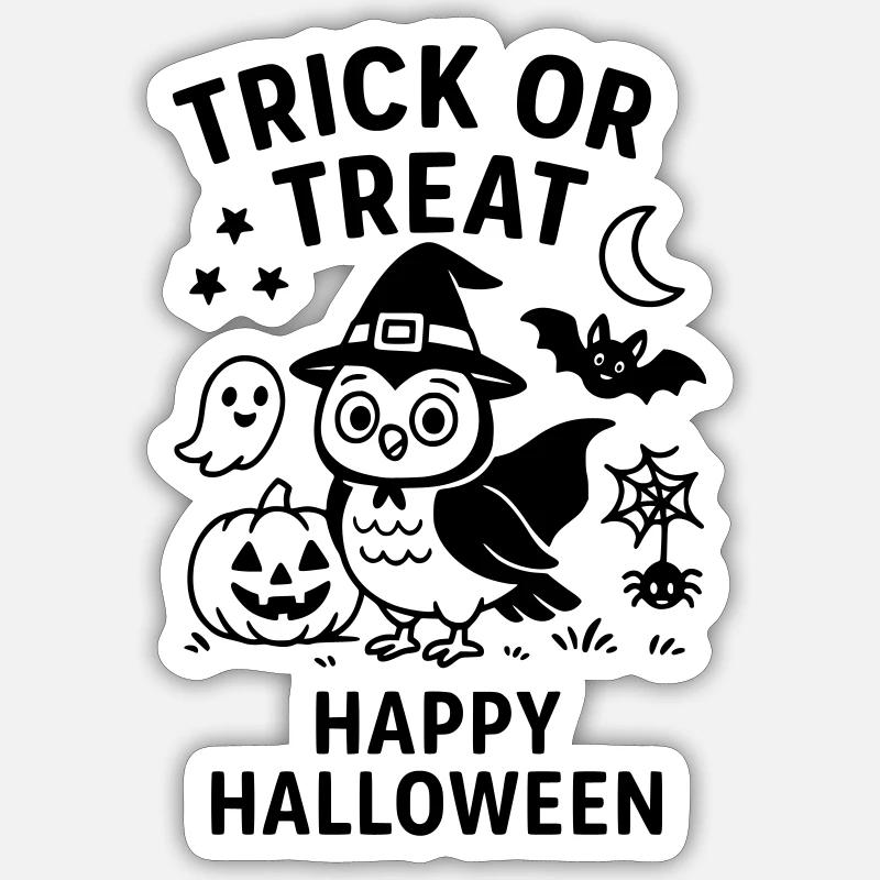 tromper - Sticker taille S (10 x 10 cm) - blanc mat