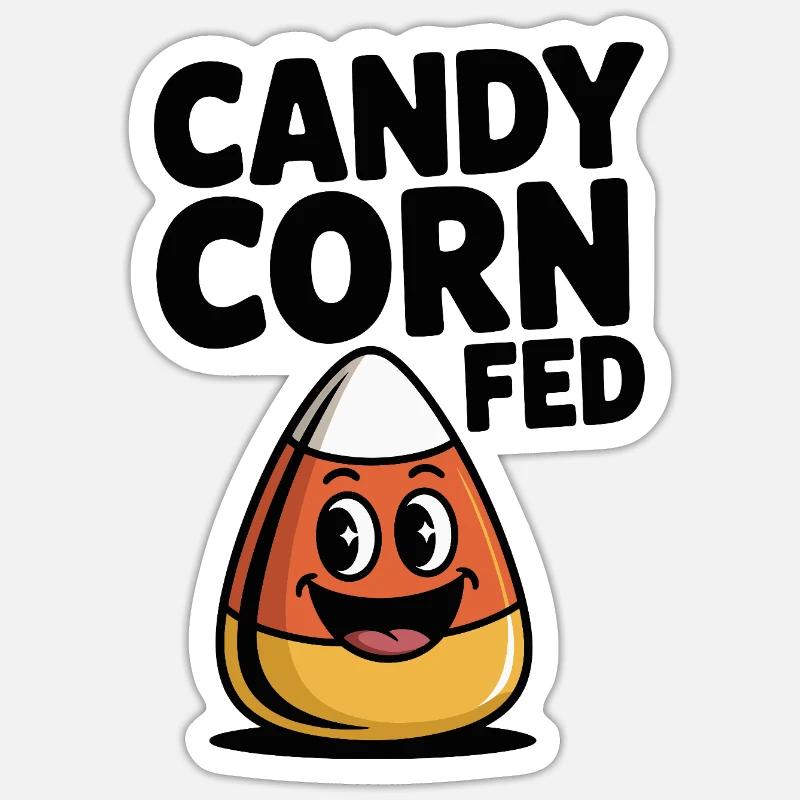 Candy Corn Fed Sticker size S (10 x 10 cm)