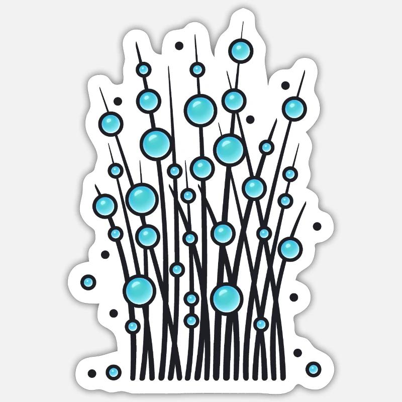 Luminous Ballen-Struktur - Sticker Größe S (10 x 10 cm) - Mattweiß