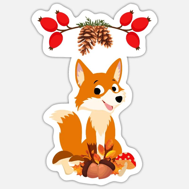Fuchs  Sticker Größe S (10 x 10 cm)