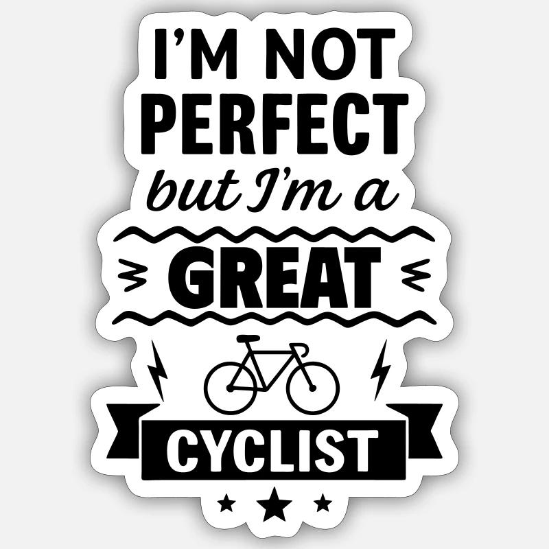 Great cyclist Sticker size S (10 x 10 cm)