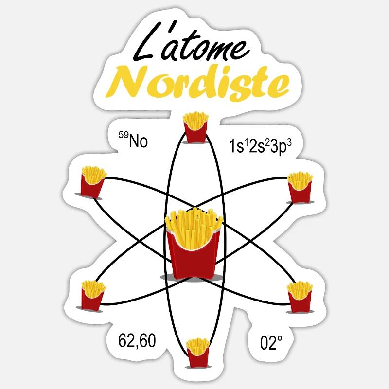 Northern Atom Gift Ch'ti Science Pride Emblem Sticker size S (10 x 10 cm)