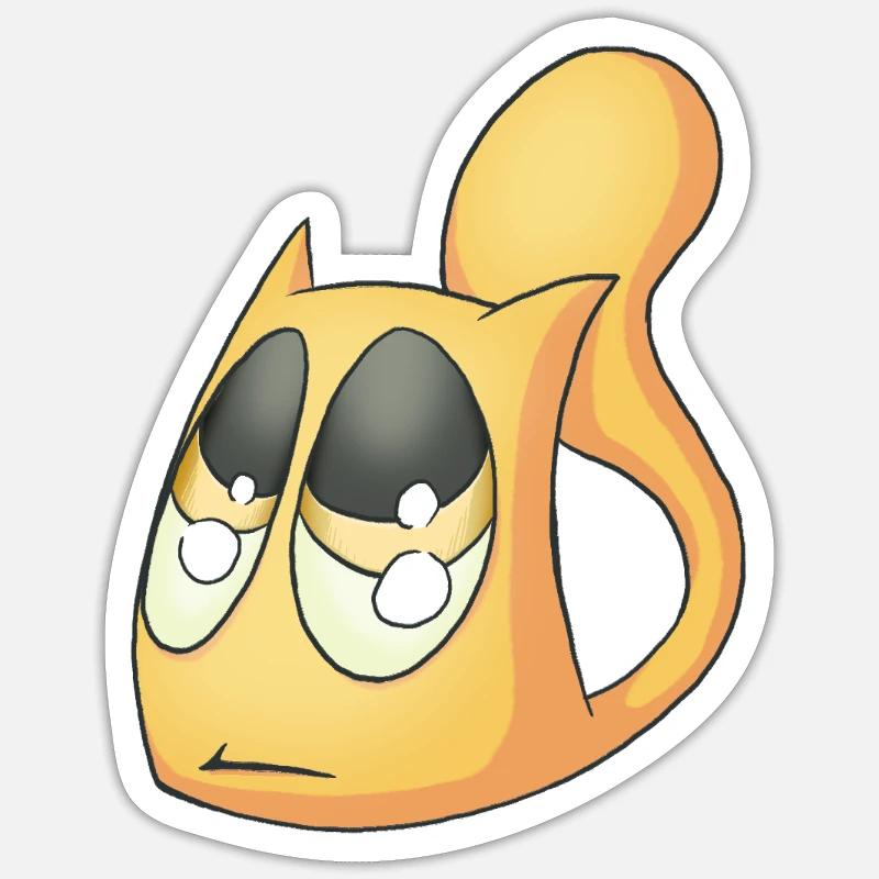 Trieste Kat Sticker maat S (10 x 10 cm)