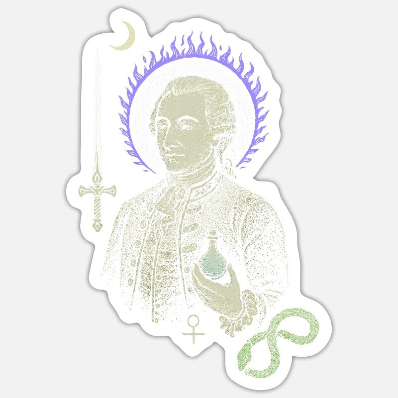 Saint-Germain - Sticker Größe S (10 x 10 cm) - Mattweiß