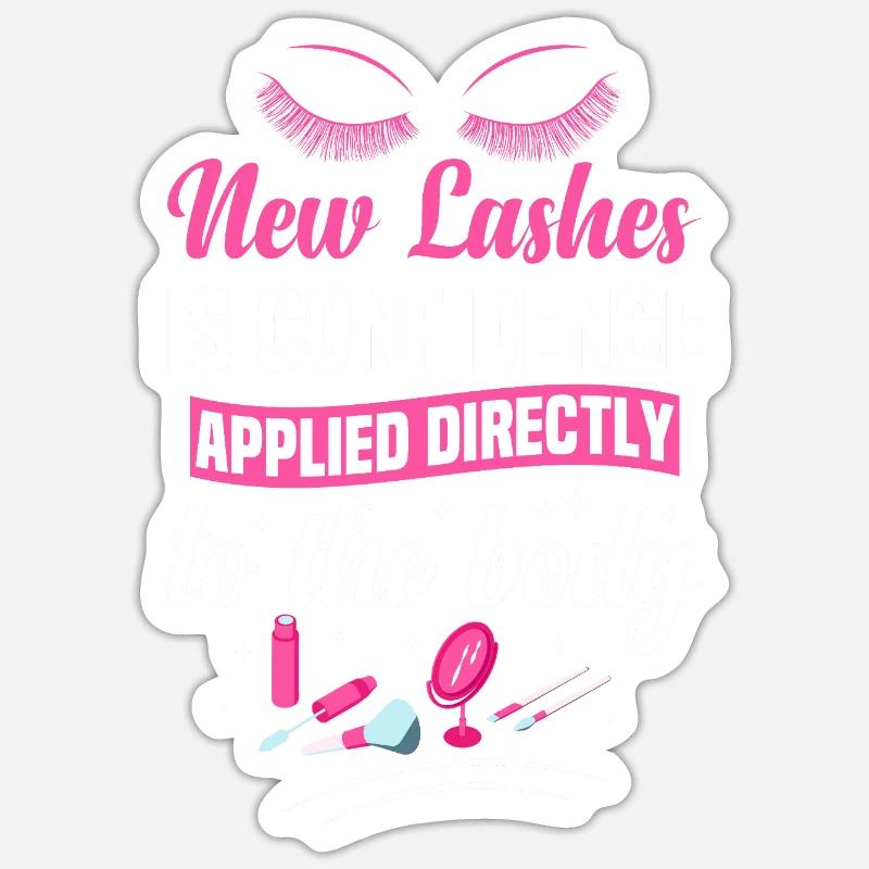  Eyelash Tech Cosmetologist Eyelash Technician Sticker size S (10 x 10 cm)