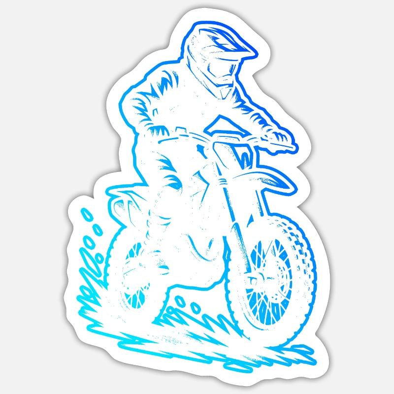 Direct Motocross Statement - Sticker size S (10 x 10 cm) - white matte