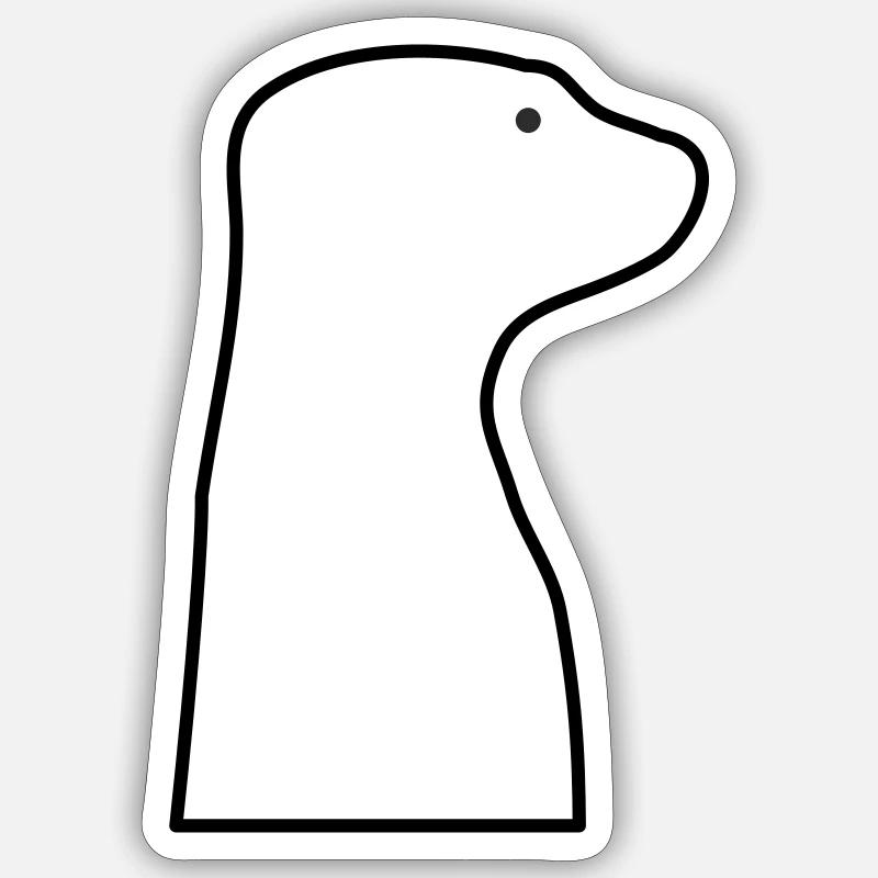 Suricate Sticker taille S (10 x 10 cm)
