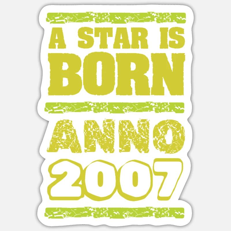 2007 - Sticker size S (10 x 10 cm) - white matte