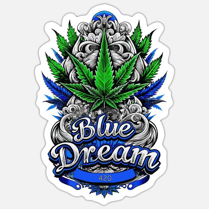 Blue Dream - Sticker size S (10 x 10 cm) - white matte