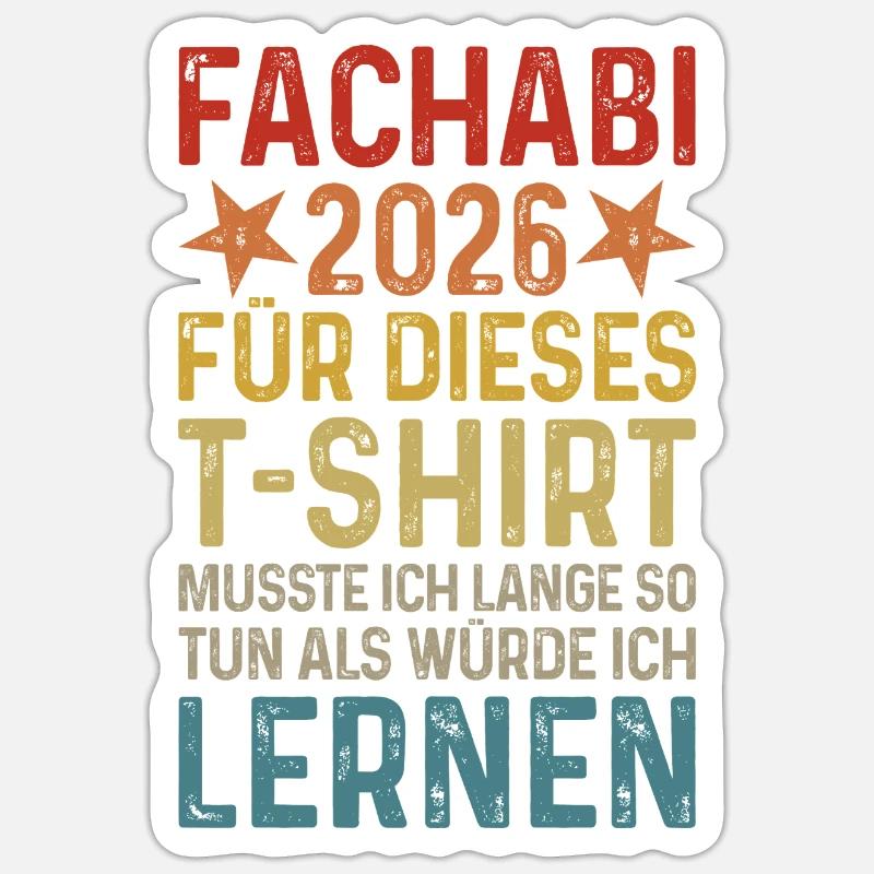 Fachabi 2026 - Sticker size S (10 x 10 cm) - white matte