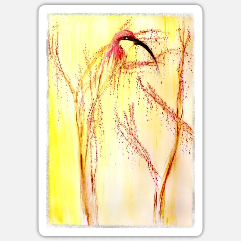  bee-eater - Sticker size S (10 x 10 cm) - white matte
