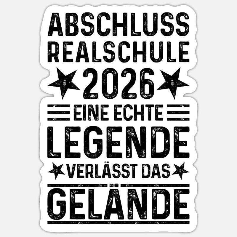 Diplôme du secondaire 2026 - Sticker taille S (10 x 10 cm) - blanc mat