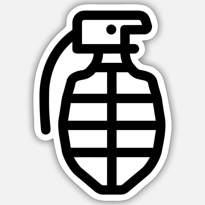 Grenada - Sticker Größe S (10 x 10 cm) - Mattweiß