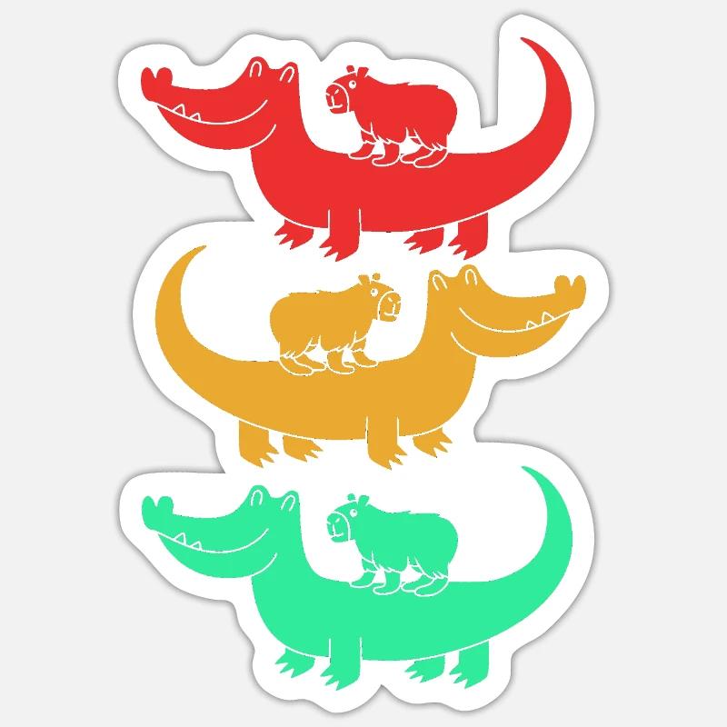 Capibara Capybara - Sticker size S (10 x 10 cm) - white matte