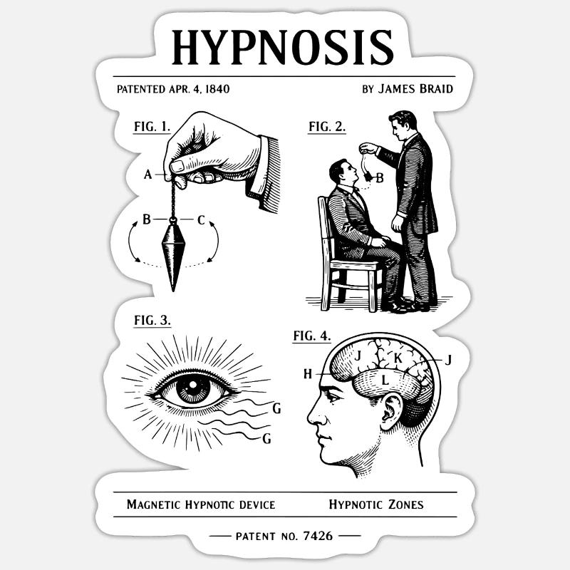 Conception du plan d’hypnose Sticker taille S (10 x 10 cm)
