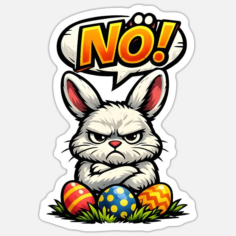 Lower Austrian Bunny Easter Gift Sticker size S (10 x 10 cm)