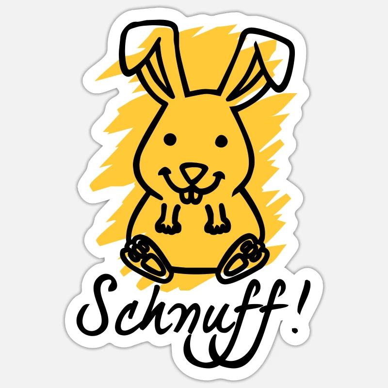 schnuff! - Sticker size S (10 x 10 cm) - white matte