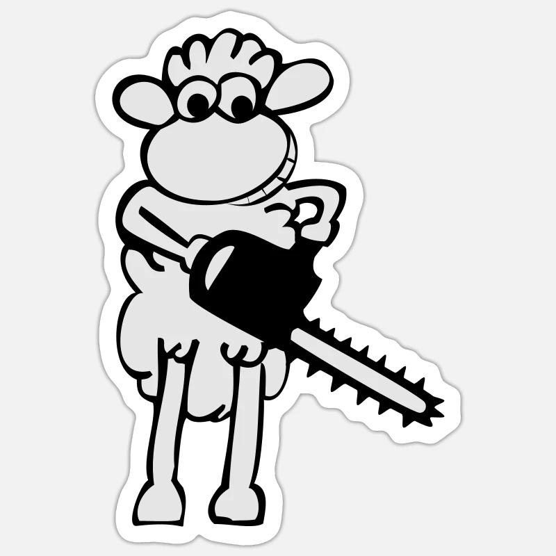 Jason - Sticker size S (10 x 10 cm) - white matte