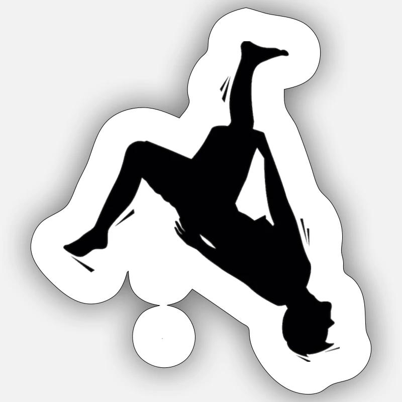 flash_kick Sticker Größe S (10 x 10 cm)