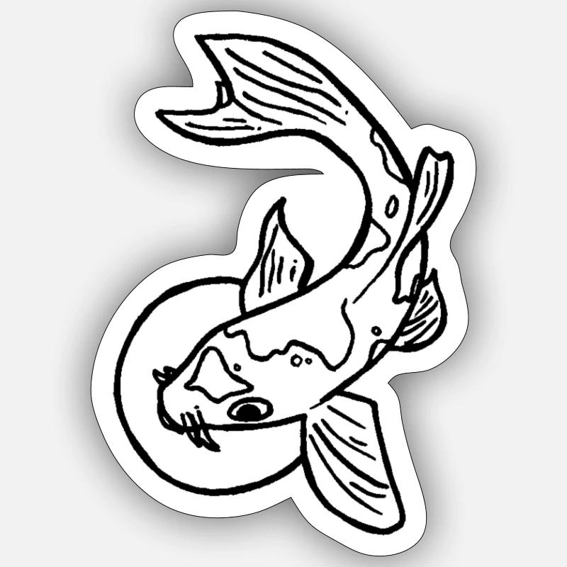 Fisch Sticker Größe S (10 x 10 cm)