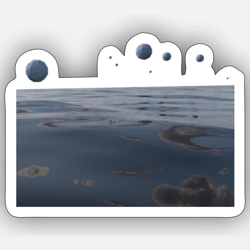 Flat Earth Dome Sticker Größe S (10 x 10 cm)