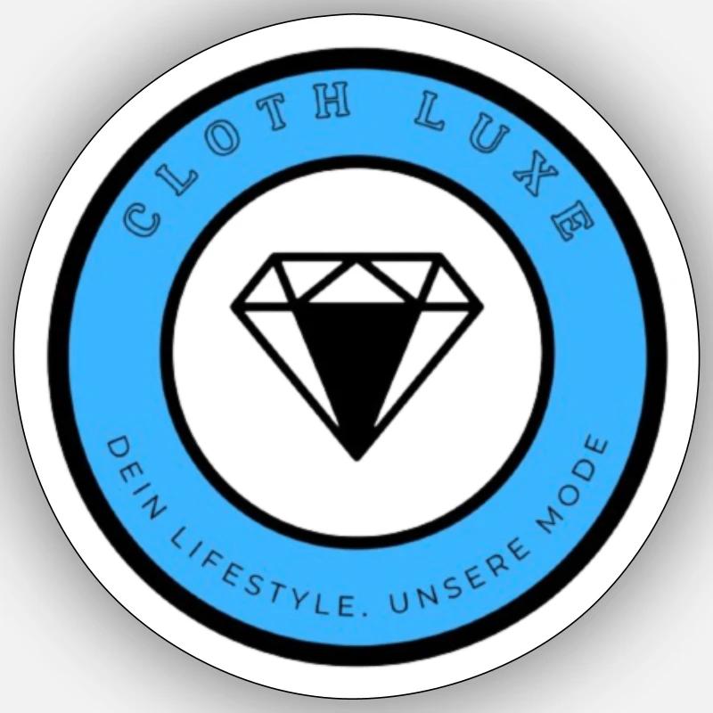 Cloth Luxe - Sticker Größe S (10 x 10 cm) - Mattweiß