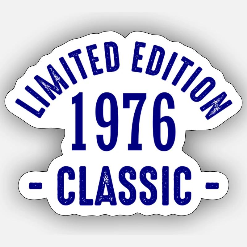 Édition limitée classique 1976 - Sticker taille S (10 x 10 cm) - blanc mat