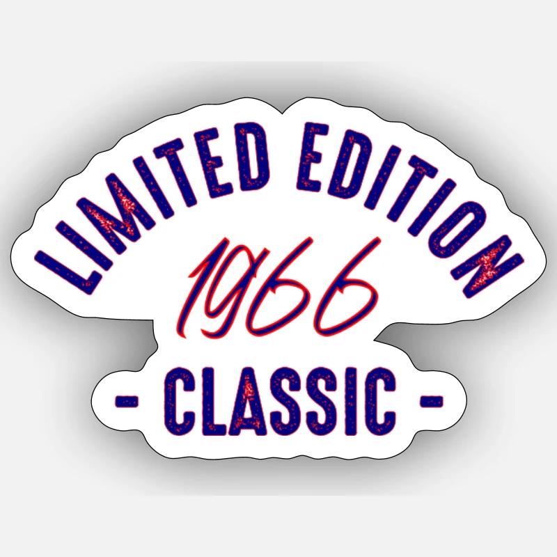 Édition Classique Limitée 1966 - Sticker taille S (10 x 10 cm) - blanc mat