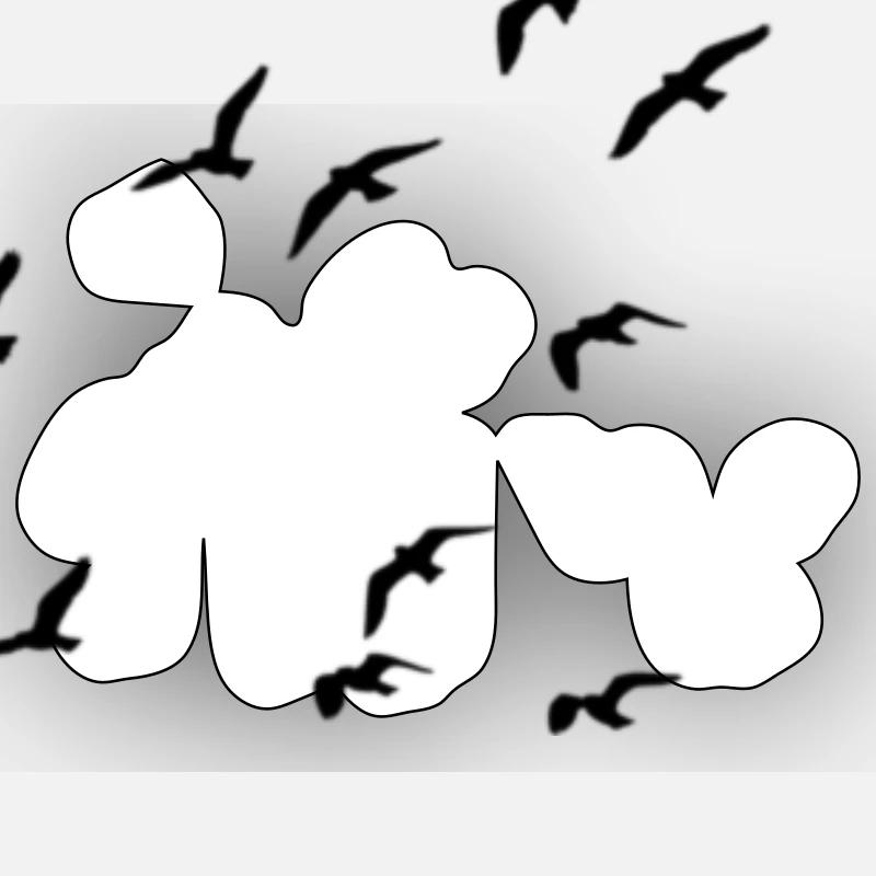 Oiseaux Sticker taille S (10 x 10 cm)