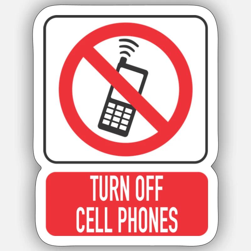 Mobile off Sticker size S (10 x 10 cm)