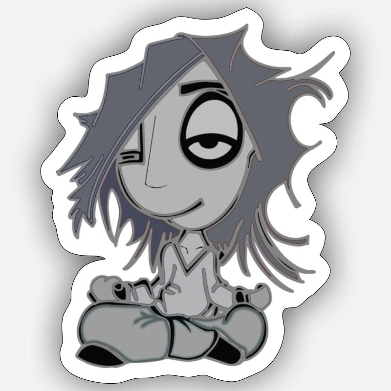 zen - Sticker taille S (10 x 10 cm) - blanc mat