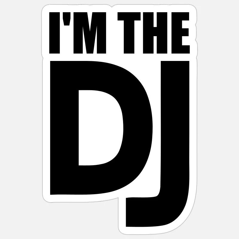 DJ Sticker size S (10 x 10 cm)