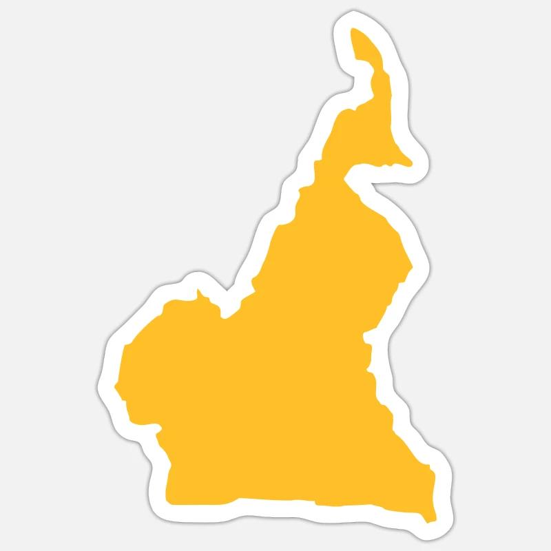 Cameroon - Sticker size S (10 x 10 cm) - white matte