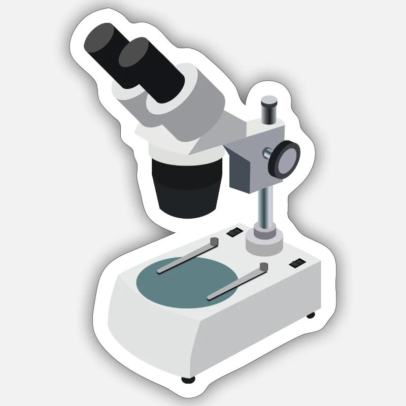 microscope Sticker size S (10 x 10 cm)