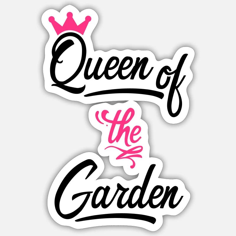 Garten - Sticker Größe S (10 x 10 cm) - Mattweiß