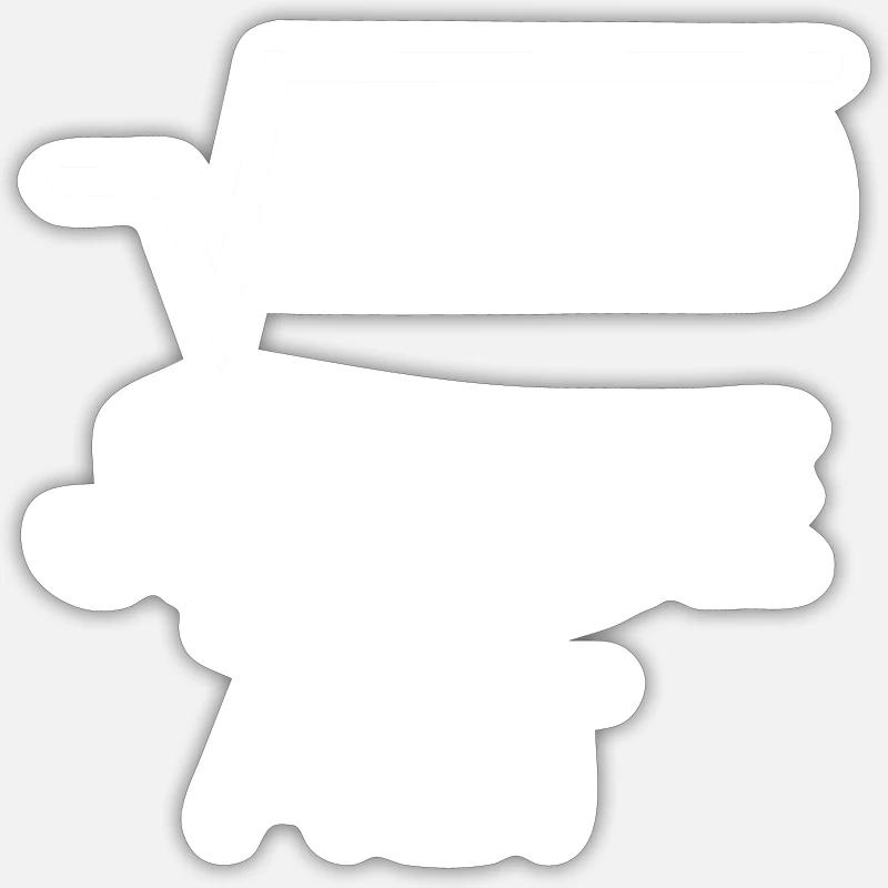 60. Geburtstag - 60 Jahre alt - Sticker Größe S (10 x 10 cm) - Mattweiß